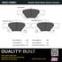 1003-1498C by MPA ELECTRICAL - Quality-Built Disc Brake Pad Set - Black Series, Ceramic, with Hardware