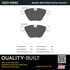 1003-1505C by MPA ELECTRICAL - Quality-Built Disc Brake Pad Set - Black Series, Ceramic, with Hardware
