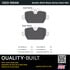 1003-1554M by MPA ELECTRICAL - Quality-Built Disc Brake Pad Set - Black Series, Semi-Metallic, with Hardware
