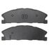 1003-1611C by MPA ELECTRICAL - Quality-Built Disc Brake Pad Set - Black Series, Ceramic, with Hardware