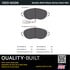 1003-1633M by MPA ELECTRICAL - Quality-Built Disc Brake Pad Set - Black Series, Semi-Metallic, with Hardware