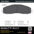 1003-1691M by MPA ELECTRICAL - Quality-Built Disc Brake Pad Set - Black Series, Semi-Metallic, with Hardware