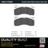 1003-1792M by MPA ELECTRICAL - Quality-Built Disc Brake Pad Set - Black Series, Semi-Metallic, with Hardware