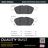 1003-1818AC by MPA ELECTRICAL - Quality-Built Disc Brake Pad Set - Black Series, Ceramic, with Hardware