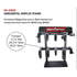 GH5000 by GEN-Y HITCH - HORIZONTAL DISPLAY STAND W/ MONITOR