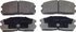 MX299 by WAGNER - Wagner ThermoQuiet MX299 Semi-Metallic Disc Brake Pad Set