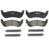 ZD1040 by WAGNER - QuickStop Ceramic Disc Brake Pad Set