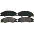 ZD1074 by WAGNER - QuickStop Ceramic Disc Brake Pad Set