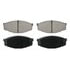 Wagner ZD207 Disc Brake Pad Set QuickStop Ceramic Disc Brake Pad Set