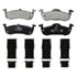 ZX1279 by WAGNER - QuickStop Semi-Metallic Disc Brake Pad Set