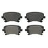 ZX1018 by WAGNER - QuickStop Semi-Metallic Disc Brake Pad Set