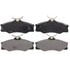 ZX338 by WAGNER - QuickStop Semi-Metallic Disc Brake Pad Set