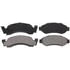 ZX50 by WAGNER - QuickStop Semi-Metallic Disc Brake Pad Set