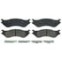 ZX702 by WAGNER - QuickStop Semi-Metallic Disc Brake Pad Set