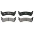 ZX667A by WAGNER - QuickStop Semi-Metallic Disc Brake Pad Set