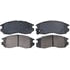 ZD484 by WAGNER - QuickStop Ceramic Disc Brake Pad Set