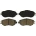 ZD612 by WAGNER - QuickStop Ceramic Disc Brake Pad Set