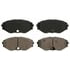 ZD587 by WAGNER - QuickStop Ceramic Disc Brake Pad Set
