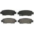 ZD672 by WAGNER - QuickStop Ceramic Disc Brake Pad Set
