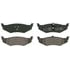 ZD782 by WAGNER - QuickStop Ceramic Disc Brake Pad Set