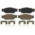 ZD805 by WAGNER - QuickStop Ceramic Disc Brake Pad Set