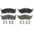 ZX730A by WAGNER - QuickStop Semi-Metallic Disc Brake Pad Set