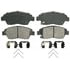 ZX948 by WAGNER - QuickStop Semi-Metallic Disc Brake Pad Set