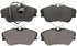 ZX852 by WAGNER - QuickStop Semi-Metallic Disc Brake Pad Set