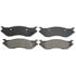 ZX966A by WAGNER - QuickStop Semi-Metallic Disc Brake Pad Set