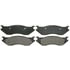 ZX966 by WAGNER - QuickStop Semi-Metallic Disc Brake Pad Set