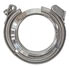 1491 by VIBRANT PERFORMANCE - T304 Stainless Steel V-Band Flange Tubing; 3 in. O.D.; Incl.2 V-Band Flanges; 1 V-Band Clamp;