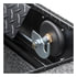 SL-69-LP-MB-R by UWS - Matte Black Aluminum 69" Secure Lock Crossover Truck Tool Box, Low Profile, Rail