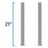 SM-LEGS by UWS - Replacement Bright Aluminum Truck Side Tool Box Legs - 1 Pair