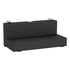 UWS ST-100-L-MB Liquid Transfer Tank / Tool Box Unit Matte Black 100-Gallon L-Shape Steel Transfer Tank