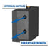 ST-45-R-MB by UWS - Matte Black 45-Gallon Rectangle Steel Transfer Tank
