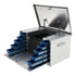 TBC-38-DS by UWS - Bright Aluminum 38" Utility Chest Box with Drawers