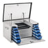 TBC-38-DS by UWS - Bright Aluminum 38" Utility Chest Box with Drawers