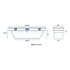 UWS TBS-63-A Truck Bed Rail-To-Rail Tool Box Bright Aluminum 63" Angled Crossover Truck Tool Box (LTL Shipping Only)