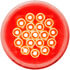 1217F by PETERSON LIGHTING - LED ECE-Compliant Round Rear Fog Light, clear w/red diodes, grommet mount, mfg. pack