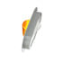 356AF by PETERSON LIGHTING - 356 LumenX® Oval LED Mid-Turn Marker Light with Reflex - Amber Flange Mount