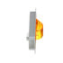356AF by PETERSON LIGHTING - 356 LumenX® Oval LED Mid-Turn Marker Light with Reflex - Amber Flange Mount