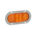 356AF by PETERSON LIGHTING - 356 LumenX® Oval LED Mid-Turn Marker Light with Reflex - Amber Flange Mount