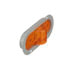 356AF by PETERSON LIGHTING - 356 LumenX® Oval LED Mid-Turn Marker Light with Reflex - Amber Flange Mount