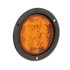 818A-7 by PETERSON LIGHTING - 817A-7/818A-7 LumenX® 4" Round LED Front and Rear Turn Signal, AMP - Amber Flange Mount