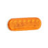 820A-7 by PETERSON LIGHTING - 820A-7/823A-7 LumenX® Oval LED Front and Rear Turn Signal, AMP - Amber Grommet Mount