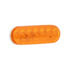 821A-7 by PETERSON LIGHTING - LED Turn Signal, Front & Rear, Oval, Grommet-Mount 6.5"X2.25", amber, poly bag