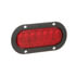 822R-7 by PETERSON LIGHTING - LED Stop/Turn/Tail, Oval, Flange-Mount 7.88"X3.63", red, poly bag