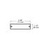 Peterson Lighting B487R Reflector Reflector, Rectangular, 4.38"X1.13", bulk pack