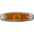 M137A by PETERSON LIGHTING - Incandescent Marker/ Clearance, P2, Oblong, w/ Bezel, 6.25"X1.8125", amber, bulk pack