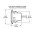 M171C-BT2 by PETERSON LIGHTING - LED Utility, Round, w/ two .180 Bullets 0.75", white, bulk pack